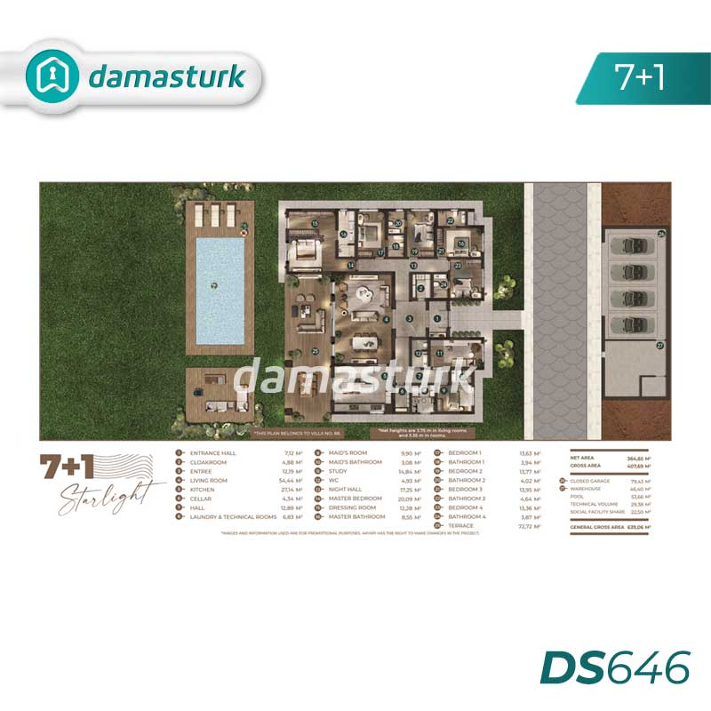 Villas à vendre à Büyükçekmece - Istanbul DS646 | damasturk Immobilier 04