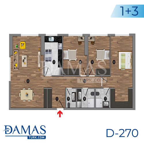 Damas Project D-270 in Istanbul - Floor plan picture 07