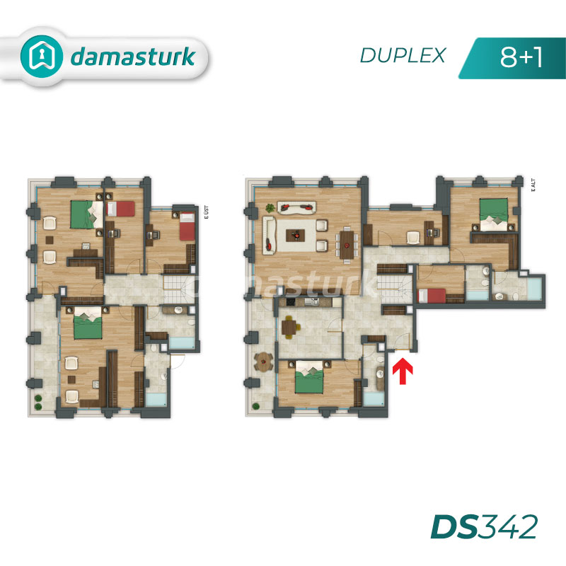 Apartments for sale in Turkey - Istanbul - the complex DS342 || damasturk Real Estate Company 10