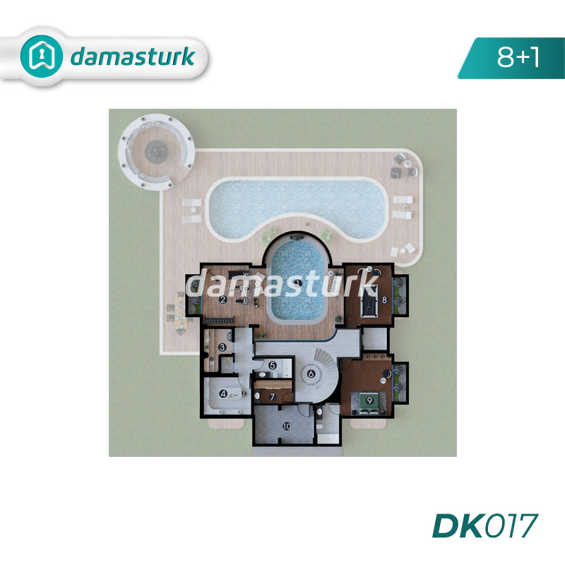Villas à vendre à Başiskele - Kocaeli DK017 | DAMAS TÜRK Immobilier 02