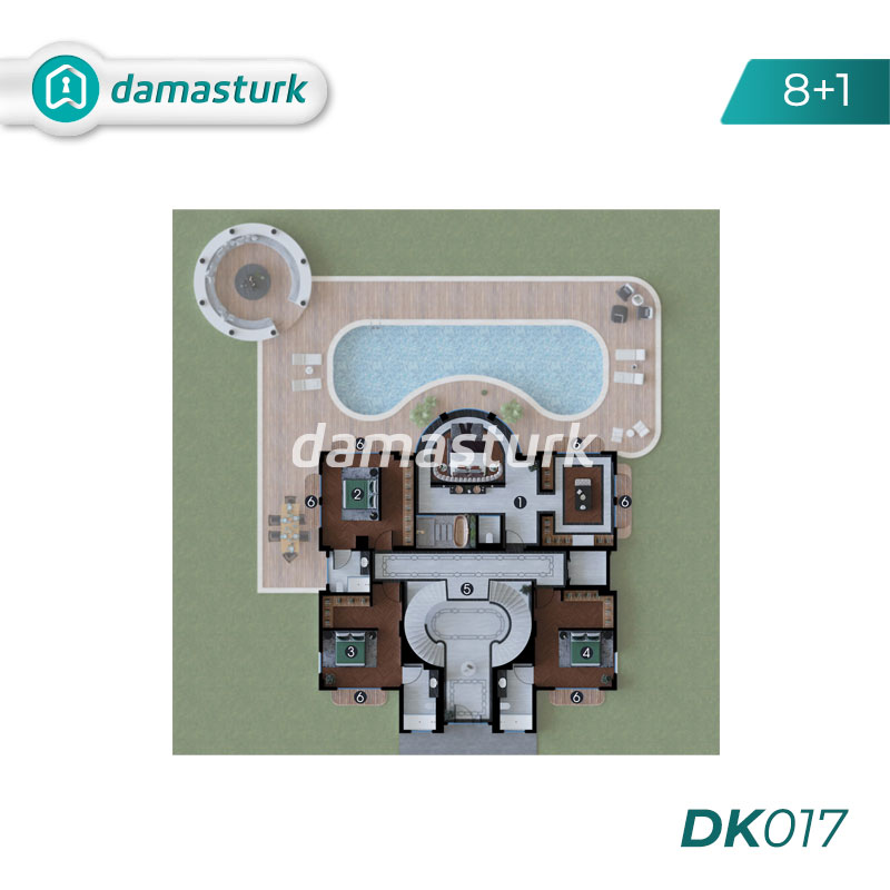 Villas à vendre à Başiskele - Kocaeli DK017 | damasturk Immobilier 01