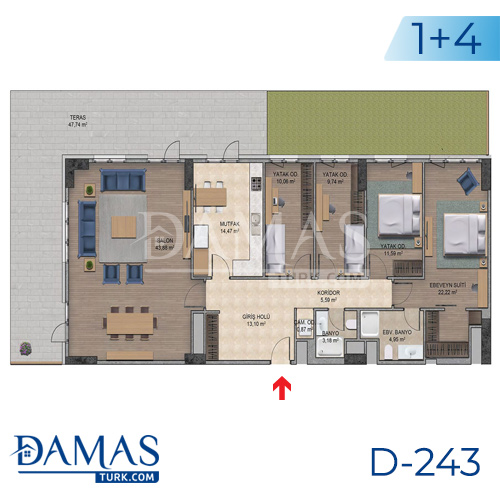 مجمع داماس 243 في اسطنبول - صورة مخطط 08