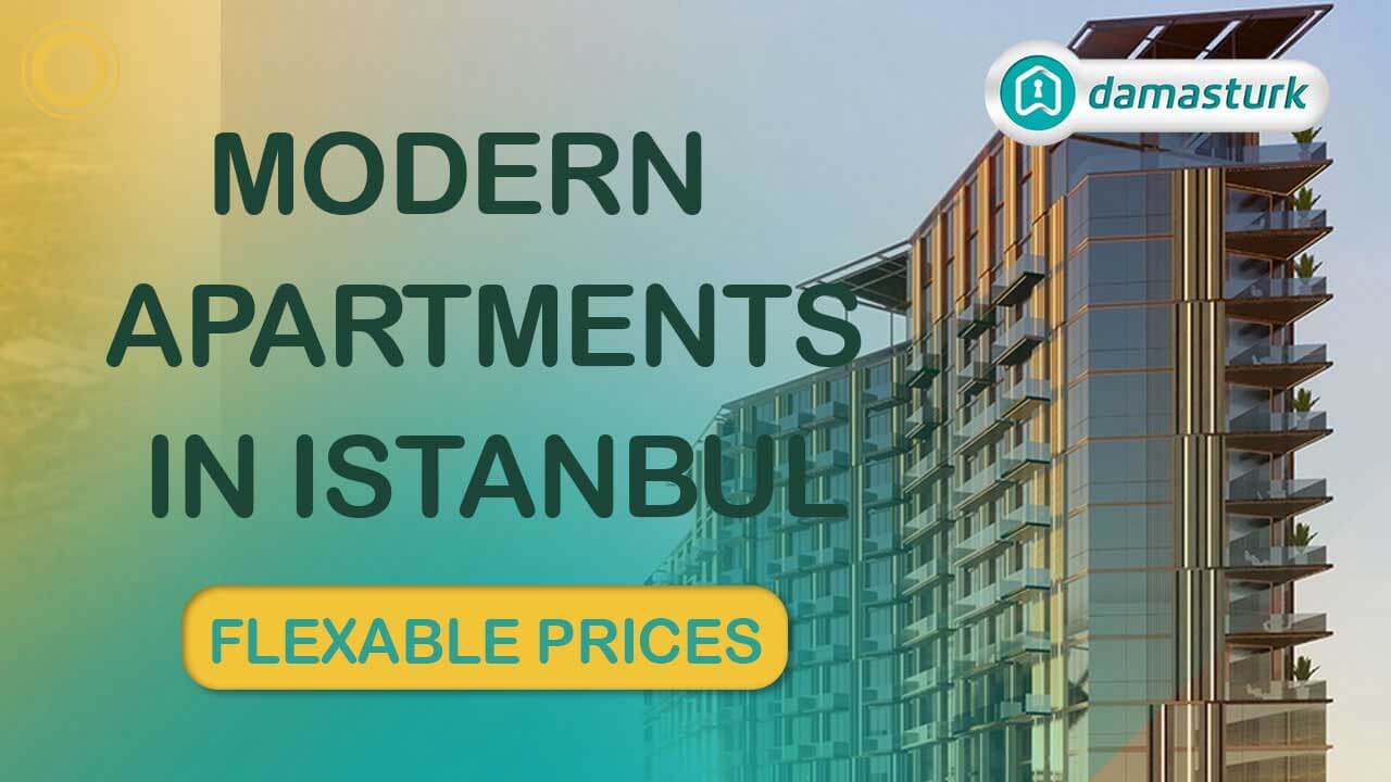 Modern apartments in Istanbul with comfortable view