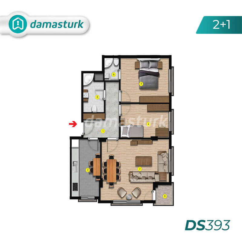 فروش آپارتمان در استانبول- Beylikduzu- DS393 || املاک داماستورک 01