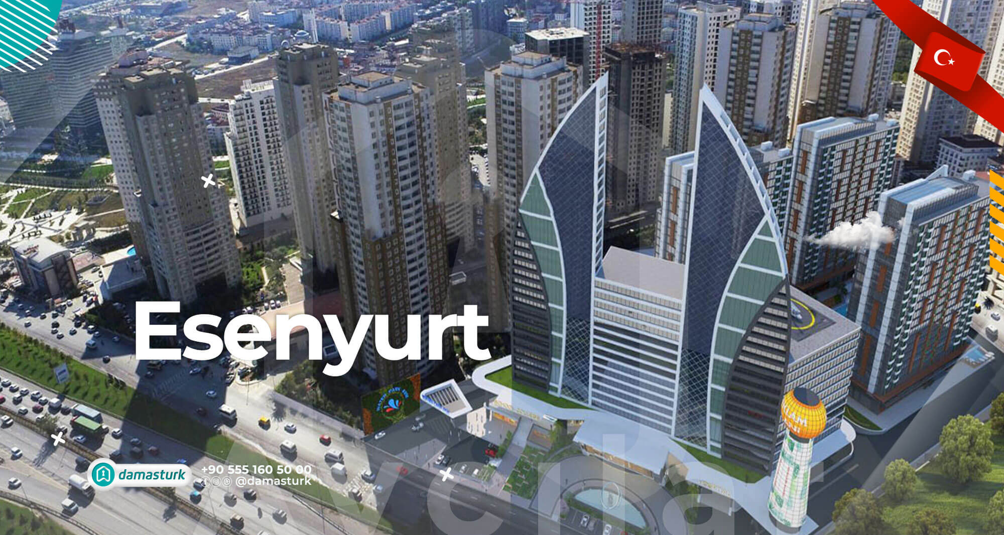 Недвижимость на продажу в Эсеньюрт Стамбул 2022