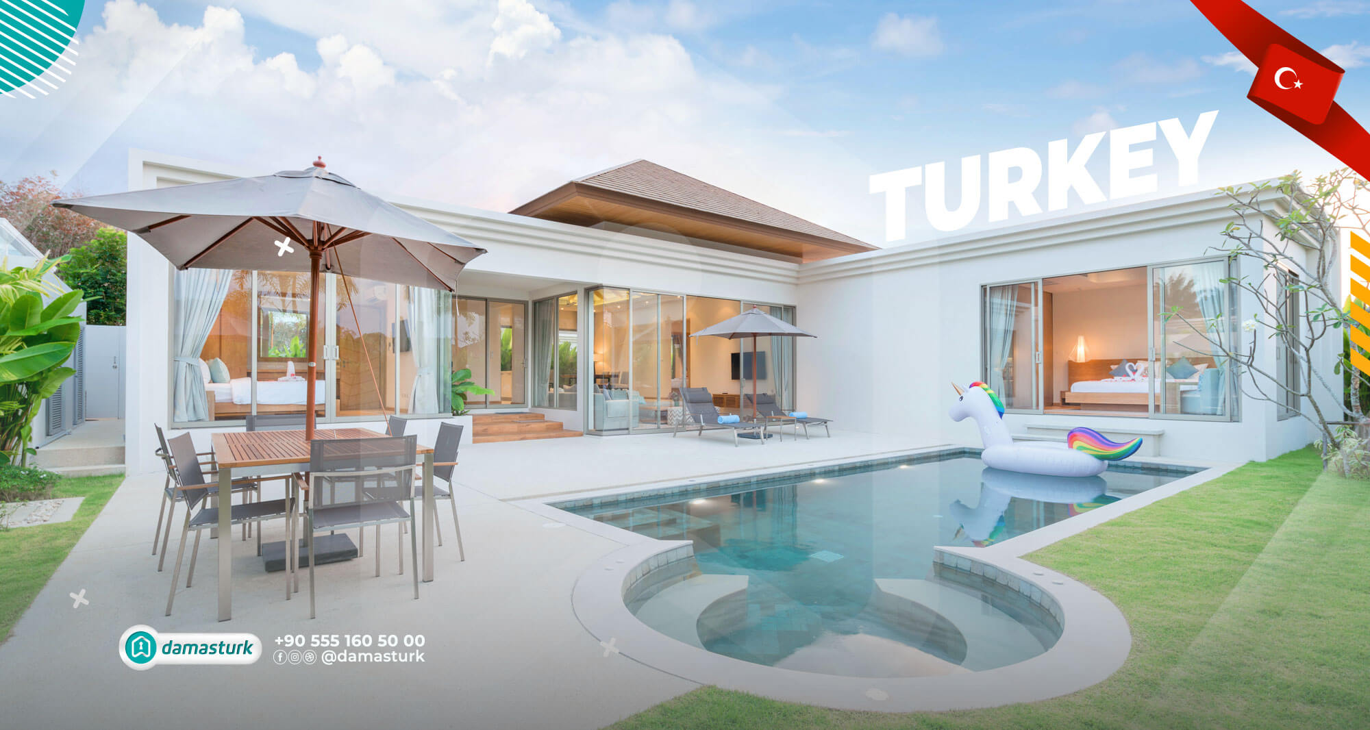 Luxury Villas for Sale in Turkey | Modern Villas by DAMAS TURK Realty