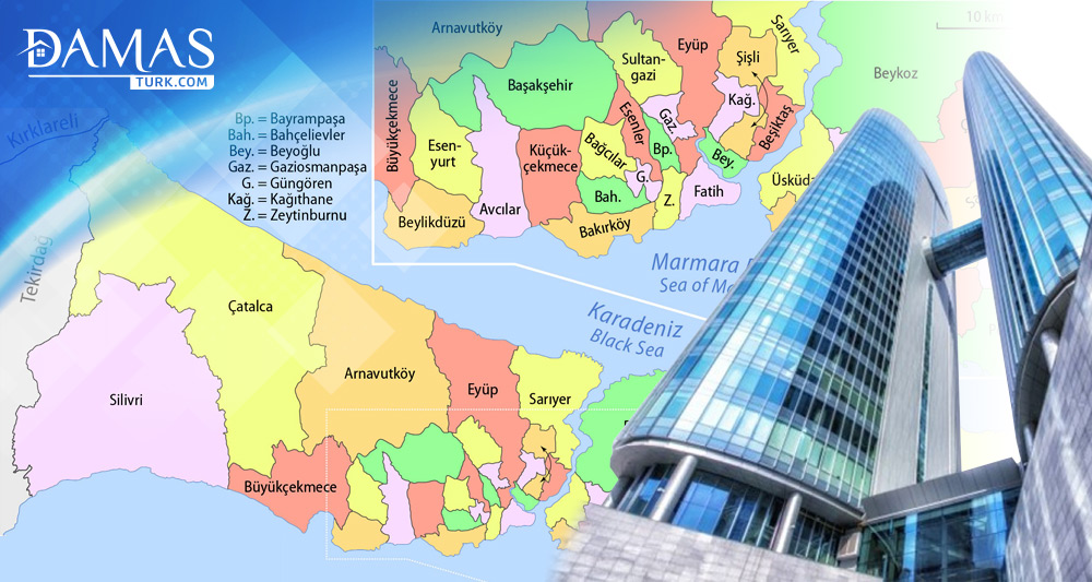 المناطق الأكثر حيوية في مجال الاستثمار العقاري في إسطنبول