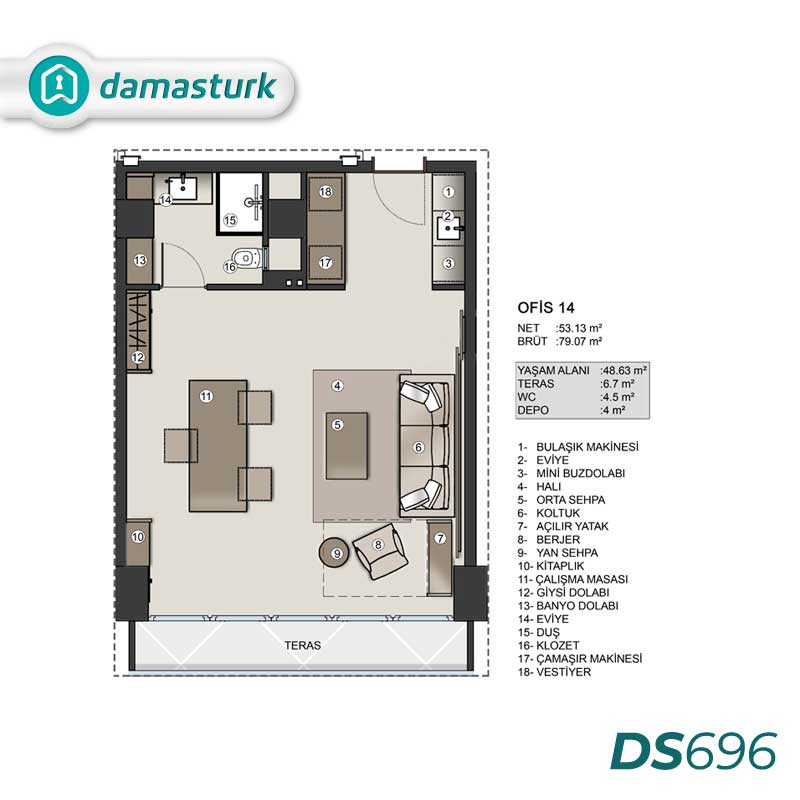 Properties for sale in Zeytinburnu - Istanbul DS696 | damasturk Real Estate 04
