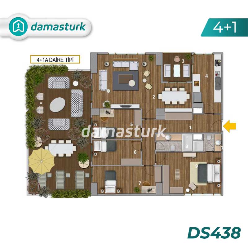 Appartements à vendre à Maltepe - Istanbul DS483 | damasturk Immobilier 03