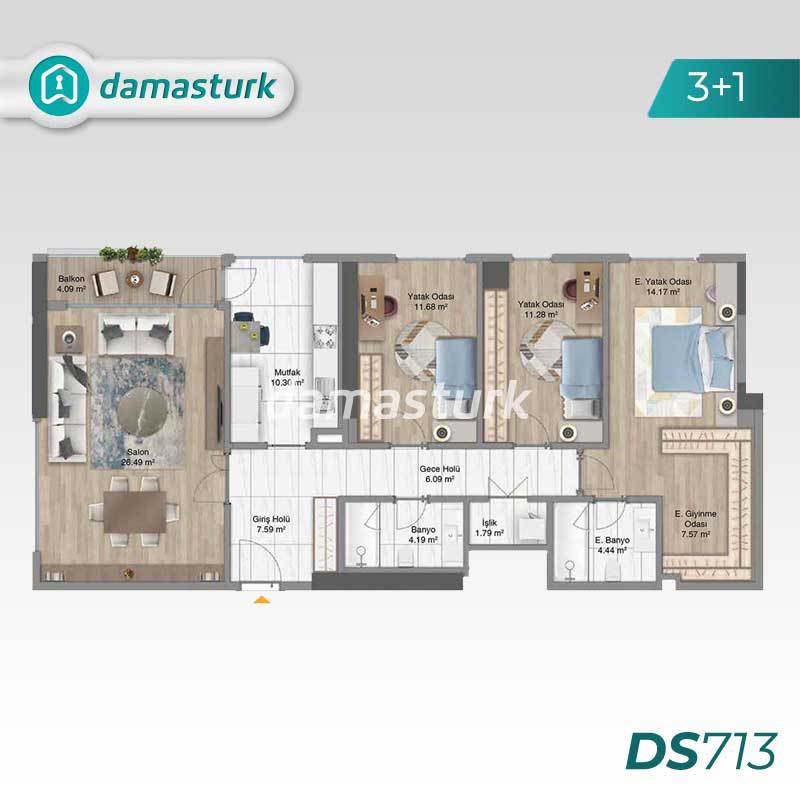 فروش آپارتمان لوکس در کارتال - استانبول DS713 | املاک داماستورک 02