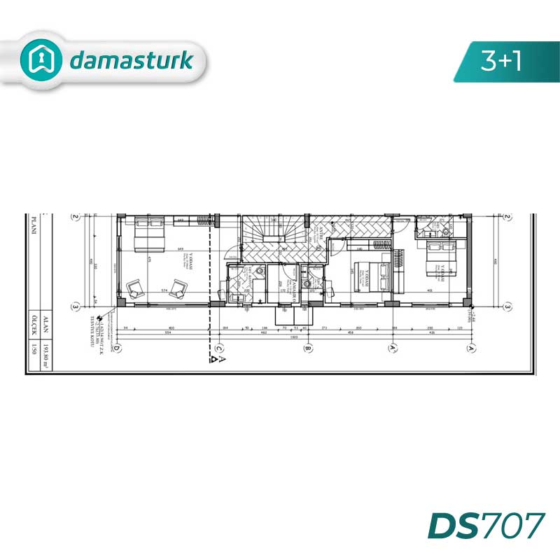 آپارتمان برای فروش در بيوك شكمجه - استانبول DS707 | املاک داماستورک 01