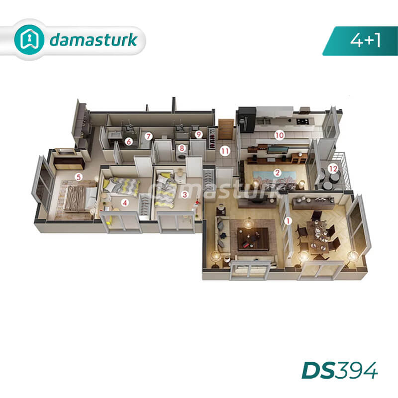 Appartements à vendre à Istanbul - Basaksehir DS394 || damasturk Immobilier 03
