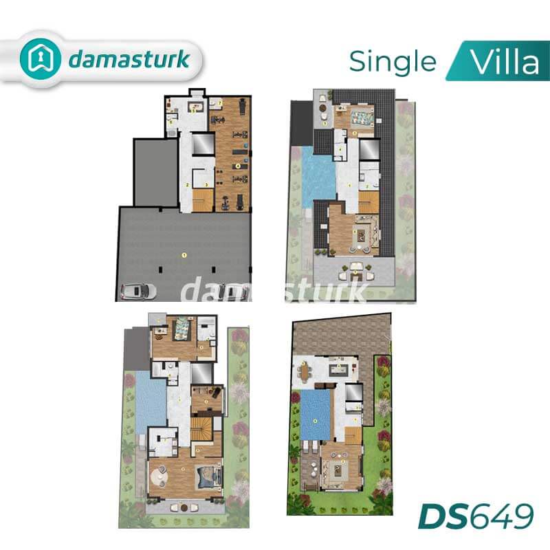 Villas for sale in Beylikdüzü - Istanbul DS649 | damasturk Real Estate 02