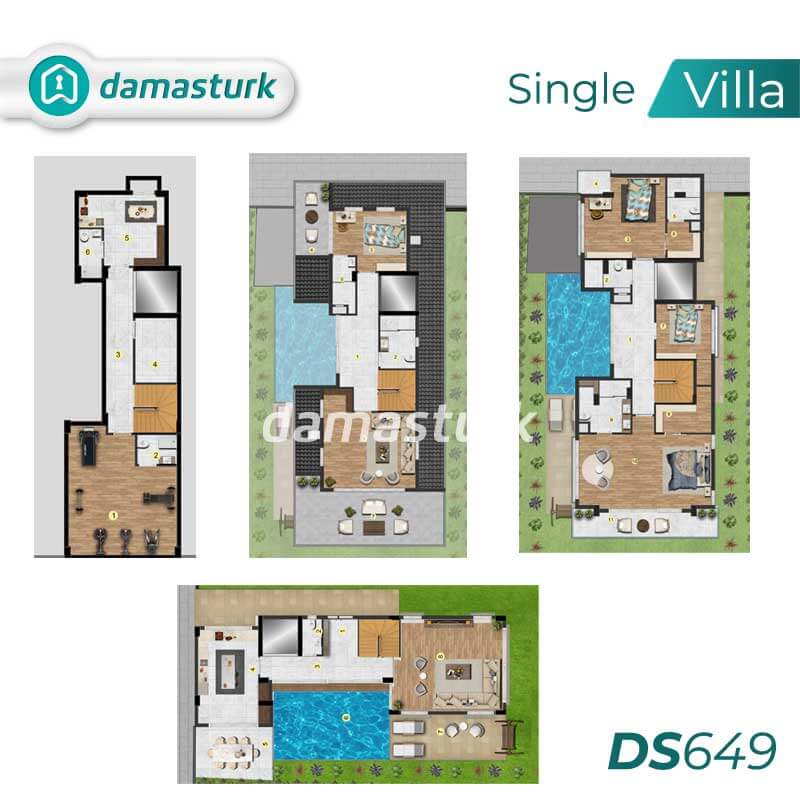 Villas for sale in Beylikdüzü - Istanbul DS649 | damasturk Real Estate 03