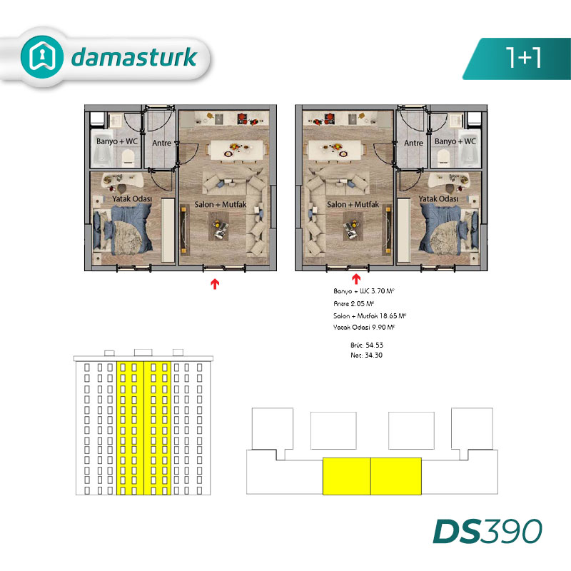 Apartments for sale in Istanbul - Esenyurt - DS390 || damasturk Real Estate 04