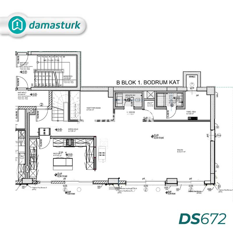 Apartments for sale in Sarıyer - Istanbul DS672 | damasturk Real Estate 02