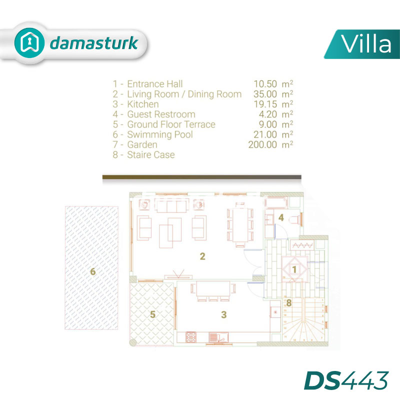 فلل للبيع في بيوك شكمجة - اسطنبول DS443  | داماس ترك العقارية    03